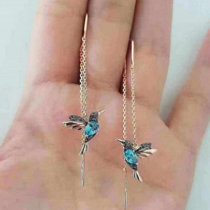 Kolibri emaljas un zirkonija auskari
